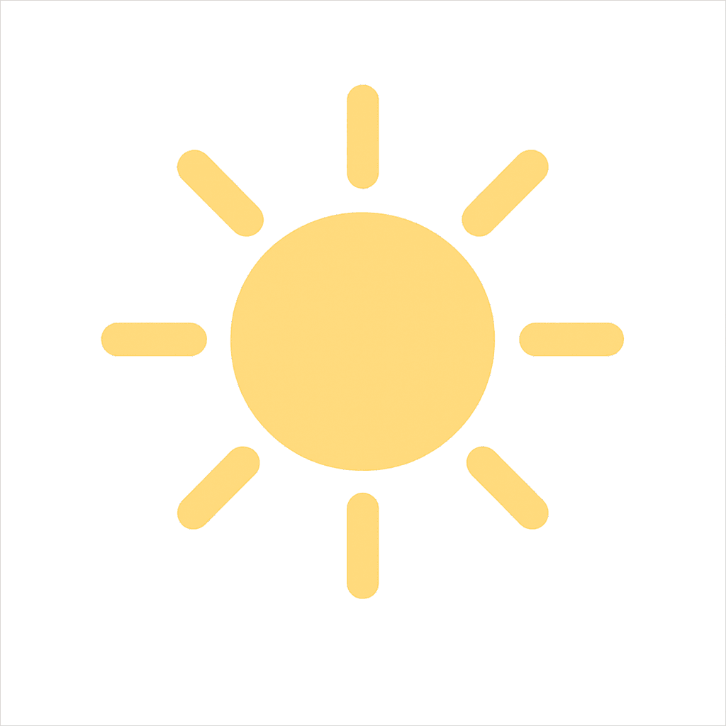 Dekoratif güneş görseli